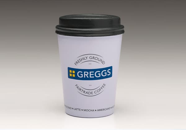 Bespoke Stress Coffee Cup for Greggs 